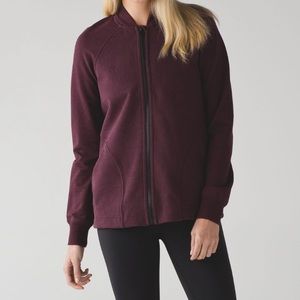 lululemon athletica Burgundy Zip-Up Hoodie